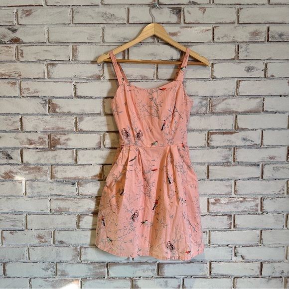 birds of north america Dresses & Skirts - Birds of North America Starfrontlet pink pocket dress size 2